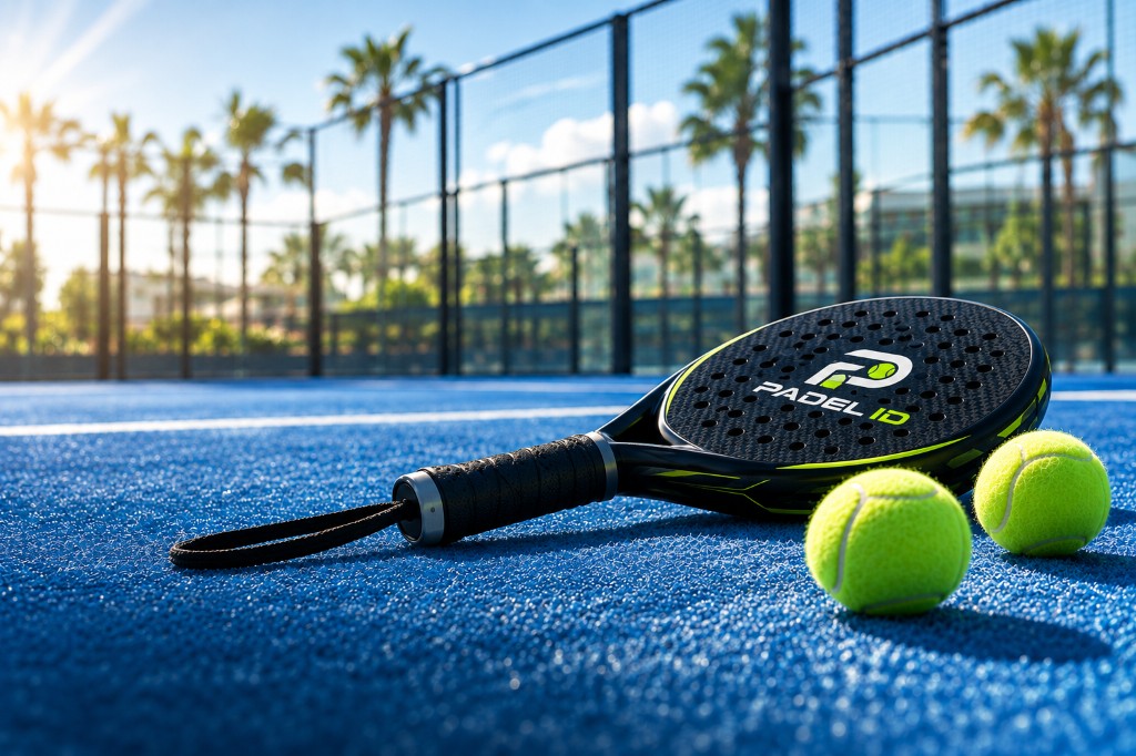 Ракетка PADEL ID и мячи на корте